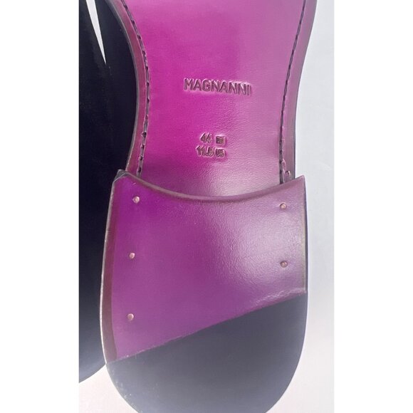 Magnanni Dorio Mens Loafer/Slipper Black Velvet Style 12475 US 11.5, EU 44 - Picture 11 of 12